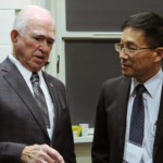 The Honourable Tom Siddon and Chris Yip (Dean of Engineering)